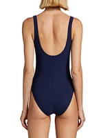 Octavia Swirling Cut-Out One-Piece Swimsuit