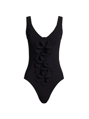 Tess V-Neck One-Piece Swimsuit