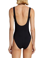 Lucy Lace-Up One-Piece Swimsuit