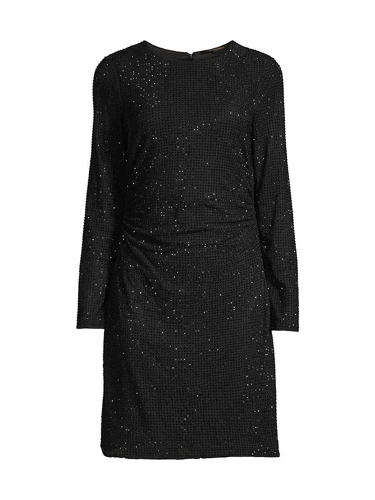 Sloane Sequined Knit Minidress