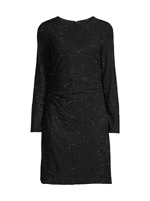 Sloane Sequined Knit Minidress