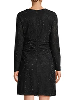 Sloane Sequined Knit Minidress