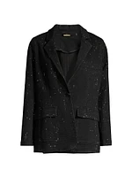 Keira Embellished Denim Blazer