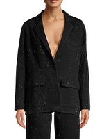 Keira Embellished Denim Blazer