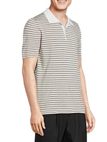 Striped Cotton Polo Shirt