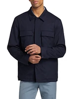 Wool-Blend Zip-Front Jacket