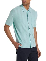 Wool & Silk-Blend Polo Shirt