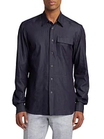 Buba Cotton Button-Front Shirt