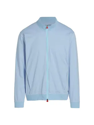 One Zip-Up Knit Track Jacket