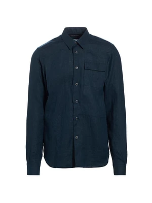 Buba Linen Button-Front Shirt