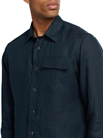 Buba Linen Button-Front Shirt