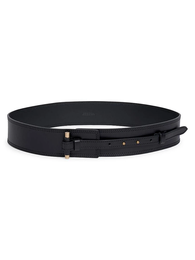 Vigo Wide Leather Belt