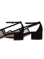 Forbidden Love 35MM Mesh Suede Pumps