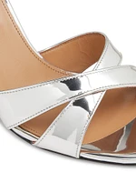 Divine 85MM Metallic Block-Heel Sandals