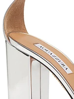 Divine 85MM Metallic Block-Heel Sandals