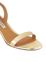 So Nude 50MM Metallic Slingback Sandals