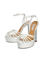 Flow Plateau 145MM Satin Sandals