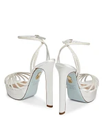 Flow Plateau 145MM Satin Sandals