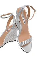 Wow 95MM Metallic Wedge Sandals