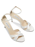 So Divine 85MM Satin Sandals