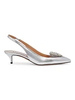 Love Me 45MM Kitten-Heel Slingback Pumps