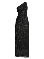 Solie Sequined Cut-Out Maxi Dress