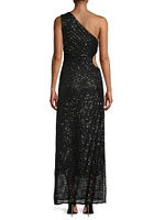 Solie Sequined Cut-Out Maxi Dress