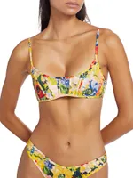 Alight Floral Corset Bikini