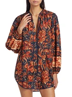 Junie Floral Silk Tunic