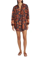 Junie Floral Silk Tunic