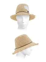 Candice Denim Patch Straw Hat