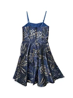 Girl's Floral Jacquard Dress