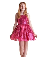 Girl's Peek-A-Boo Sequin Dress