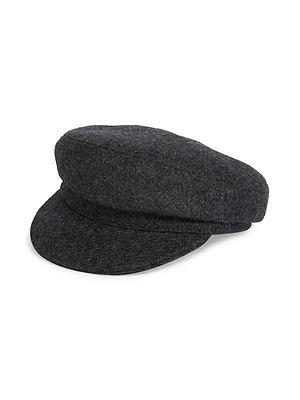 Evie Wool-Blend Newsboy Cap