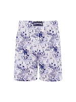 Bolide Linen Graphic Swim Trunks