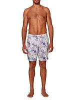 Bolide Linen Graphic Swim Trunks