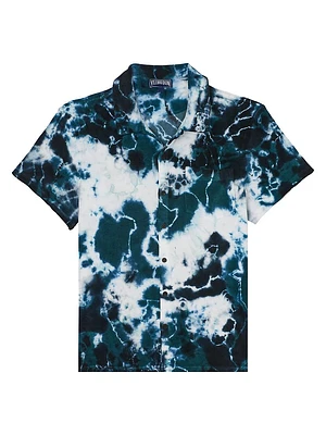 Charli Abstract Button-Front Shirt