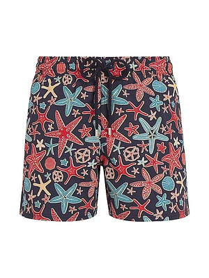 Moorise Graphic Swim Trunks