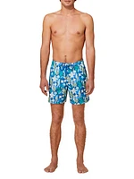 Mahina Graphic Swim Trunks