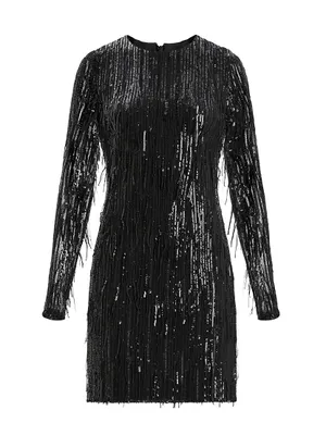 Sequined Fringe Minidress