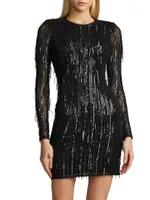 Sequined Fringe Minidress