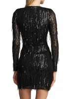 Sequined Fringe Minidress