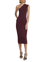 Arriba One-Shoulder Midi-Dress