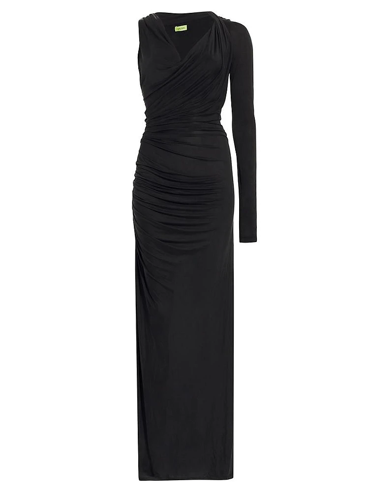 Myrtia Asymmetric Maxi-Dress