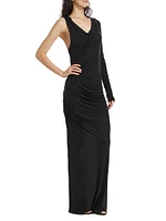 Myrtia Asymmetric Maxi-Dress