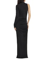 Myrtia Asymmetric Maxi-Dress