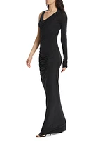 Myrtia Asymmetric Maxi-Dress