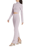 Suno Knit Turtleneck Maxi-Dress