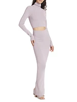 Suno Knit Turtleneck Maxi-Dress