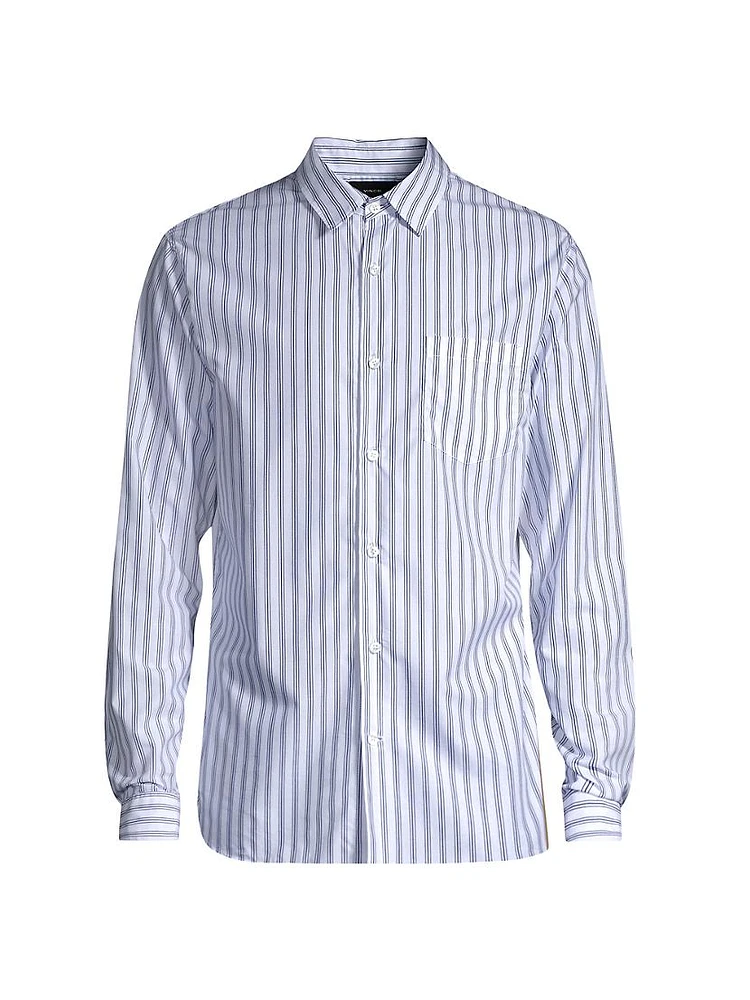 Surf Stripe Button-Front Shirt